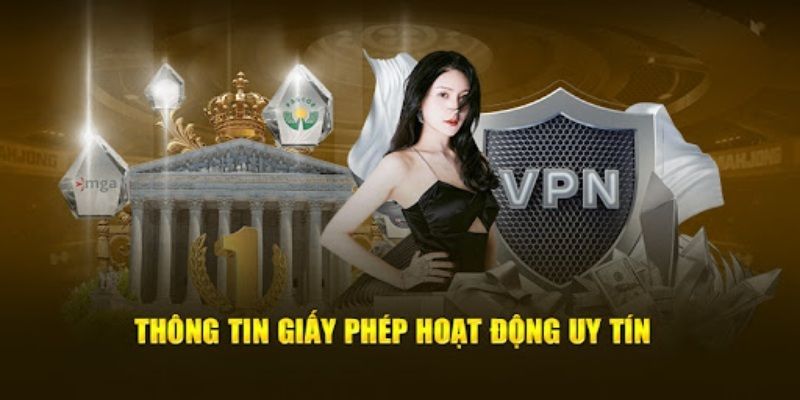 Giấy phép hoạt động 8kbet thể hiện sự uy tín của nhà cái